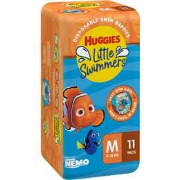 Huggies Little Swimmers Disposable Swim Nappies Medium (11-15kg) 11 Pack