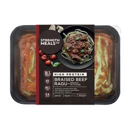 Strength Meals Co Braised Beef Ragu Chilled Meal 350g