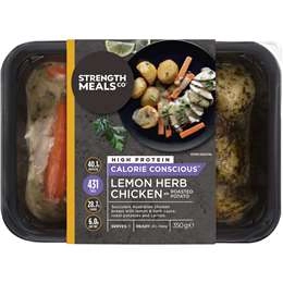Strength Meals Co Lemon Herb Chicken Chilled Meal 350g