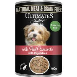 Ultimates Indulge Beef Casserole With Vegetables Wet Dog Food 400g