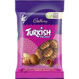 Cadbury Turkish Delight Easter Chocolate Egg Bag 117g