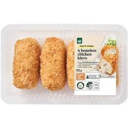Woolworths Boneless Chicken Kyiv With Creamy Cheese & Ham Filling 700g