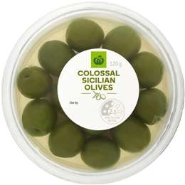 Woolworths Colossal Sicilian Olives  120g