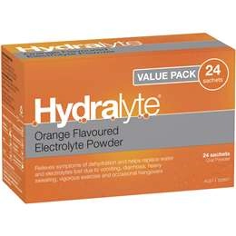 Hydralyte Sachets Orange 24 Pack