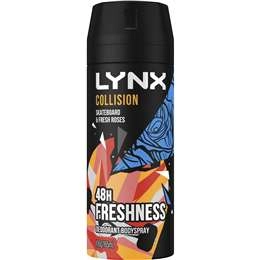 Lynx Collisions Skateboard + Fresh Roses Aerosol Deodorant 165ml