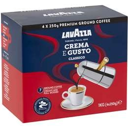 Lavazza Crema E Gusto Ground Coffee  1kg