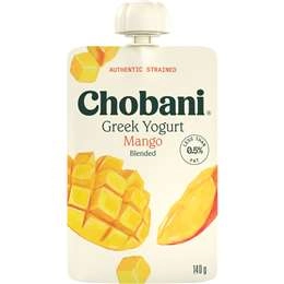 Chobani Mango Greek Yogurt Pouch  140g