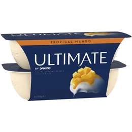 Ultimate Danone Double Cream Yoghurt Mango 115g X 4 Pack