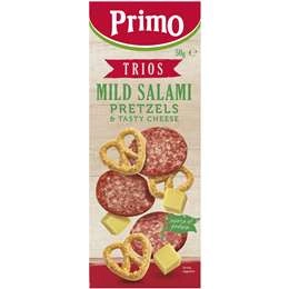Primo Trios Mild Salami Cheese & Pretzels 50g