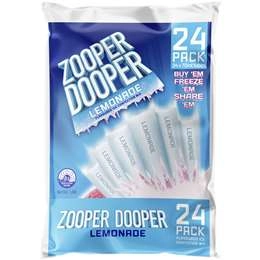 Zooper Dooper Ice Blocks Lemonade  24 X 70ml