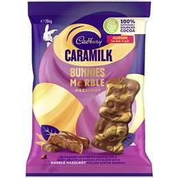 Cadbury Caramilk Marble Hazelnut Easter Bunny Sharepack 204g