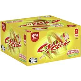 Paddle Pop Water Ice Cyclone 8 Pack