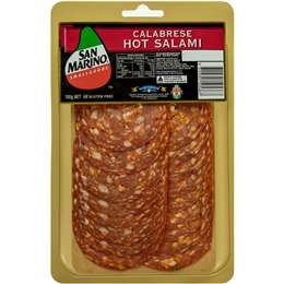 San Marino Hot Calabrese Salami  100g