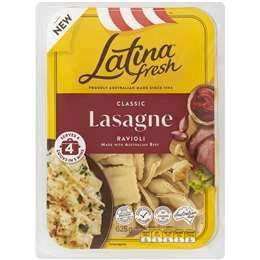 Latina Fresh Lasagne Ravioli Pasta 625g
