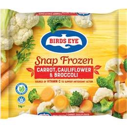 Birds Eye Snap Frozen Carrot, Cauliflower & Broccoli 1kg