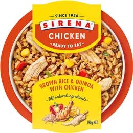 Sirena Brown Rice & Quinoa With Chicken 190g