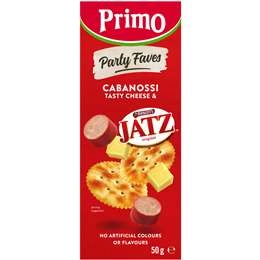 Primo Trios Cabanossi Cheese & Jatz Crackers 50g