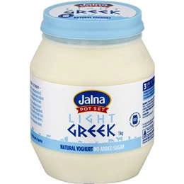 Jalna Light Greek Yoghurt  1kg