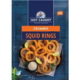 Just Caught Crumbed Squid Rings  800g