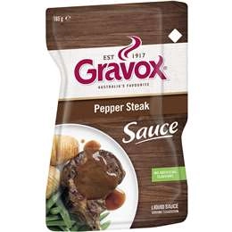 Gravox Pepper Steak Sauce Liquid Pouch 165g