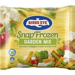 Birds Eye Snap Frozen Mix Carrot Beans Broccoli Cauliflower &capsicum 1kg