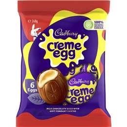 Cadbury Creme Egg Chocolate Easter Egg Bag 240g