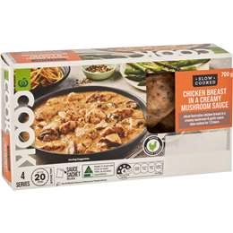 Woolworths Slow Cooked Chicken Breast In Creamy Mushroom Sauce 700g