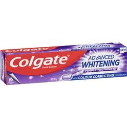 Colgate Whitening Toothpaste Advanced Whitening Purple 120g