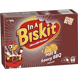  In A Biskit Hot & Saucy Bbq Crackers 160g