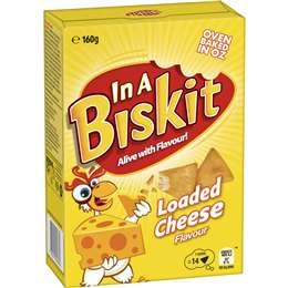  In A Biskit Loaded Cheese Crackers 160g