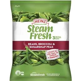 Heinz Steam Fresh Vegetables Frozen Veg Beans Broccoli Peas 450g