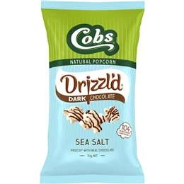 Cobs Drizzl'd Dark Chocolate Sea Salt Popcorn 70g