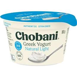 Chobani Greek Yogurt Natural Light 160g
