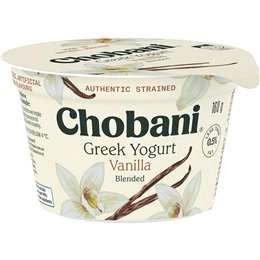 Chobani Greek Yogurt Vanilla 160g