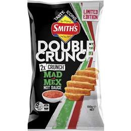 Smith's Double Crunch Mad Mex Hot Sauce Potato Chips Share Pack 150g
