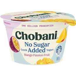Chobani No Sugar Added Greek Yogurt Mango Passion Fruit 150g