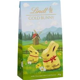 Lindt Gold Bunny Mini Easter Milk Chocolate Pouch 90g