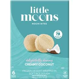Little Moons Creamy Coconut Frozen Dessert Mochi Bites 6 Pack