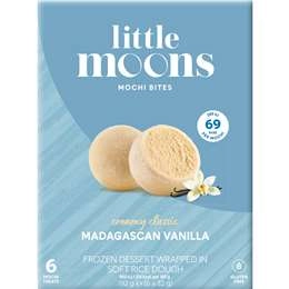 Little Moons Mochi Bites Madagascan Vanilla 6 Pack