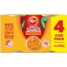 Spc Tomato & Cheese Spag-a-saurus  220g X 4 Pack