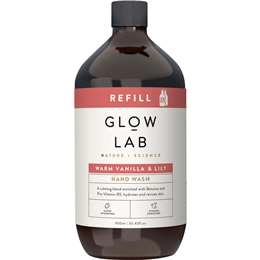 Glow Lab Hand Wash Refill Warm Vanilla & Lily 900ml