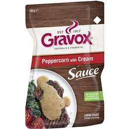Gravox Peppercorn With Cream Sauce Liquid Pouch 165g