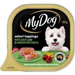 My Dog Lamb With Vegetables & Toppings Wet Dog Food Tray 100g