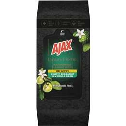 Ajax Luxury Home Cleaning Wipes Exotic Bergamot & Vanilla Bean 110 Pack