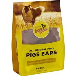 Bow Wow Pigs Ears 5 Pack