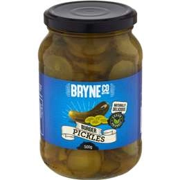Bryne Co Burger Pickles  500g