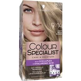 Schwarzkopf Colour Specialist Hair Colour 9-14 Light Beige Blonde Each