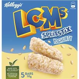Kellogg's Lcms Split Stix Yoghurty Bars 5 Pack
