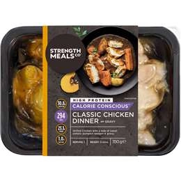 Strength Meals Co Classic Chicken Dinner With Gravy 350g