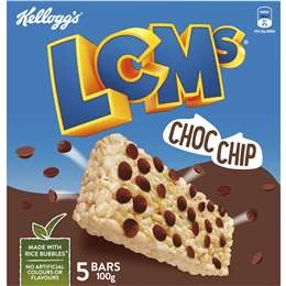 Kellogg's Lcm's Choc Chip Bars  5 Pack